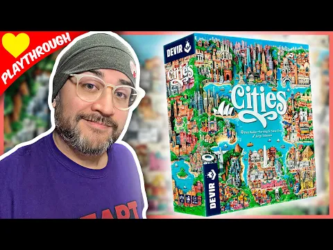 Cities 3p Playthrough / Gameplay (Phil Walker Harding & Steve Finn - Devir Games)