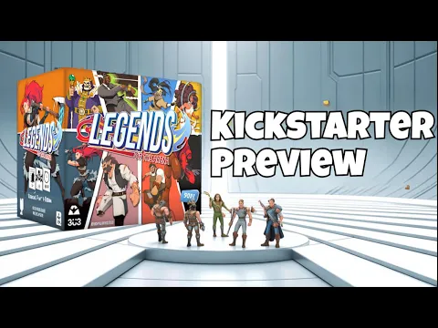Kickstarter Preview: Unboxing Legends of the Arena: Knockout Brawling Board Game!