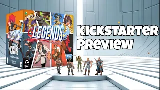 Kickstarter Preview: Unboxing Legends of the Arena: Knockout Brawling Board Game!