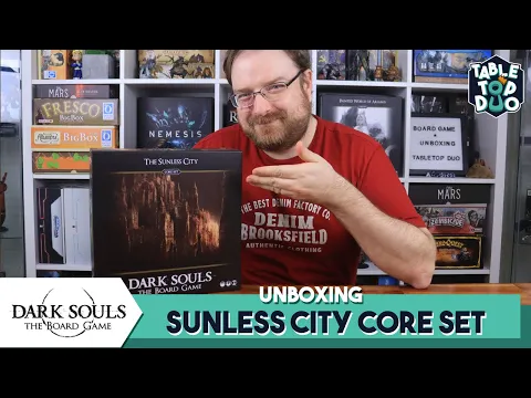 Sunless City Dark Souls Boardgame Unboxing (New Dark Souls Core Set)