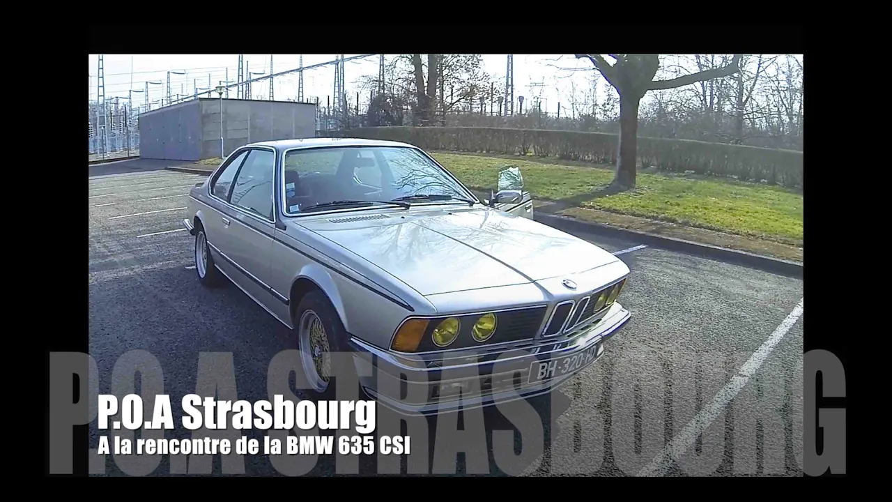 BMW 635 CSI : présentation avec POA Strasbourg