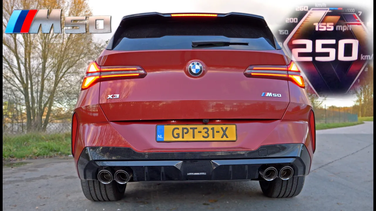 2025 BMW X3 M50 // 0-100 100-200 TOP SPEED POV & SOUND