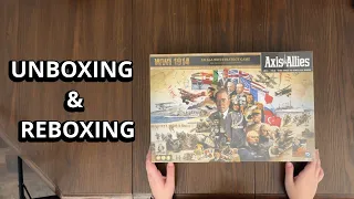 Axis and Allies: WWI 1914 - Board Game Unboxing & Reboxing - What's in the Box?
