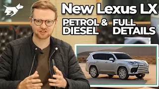 Full details: Lexus LX 600 V6 and LX 500d diesel 2022 | luxe 300 Series large SUV | Chasing Cars