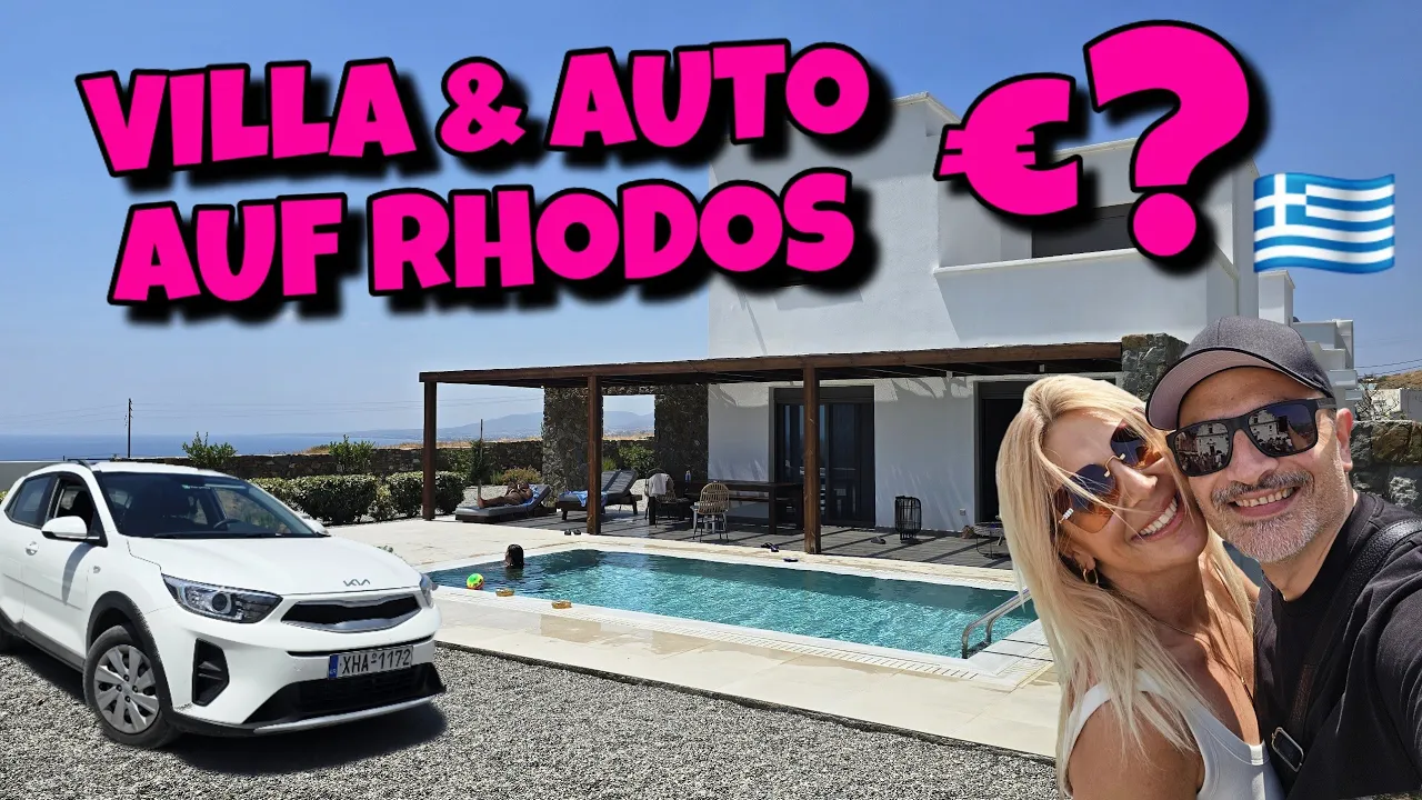Preise in Griechenland + Roomtour! Villa mit Pool + Auto auf Rhodos 2025. #urlaub #greece