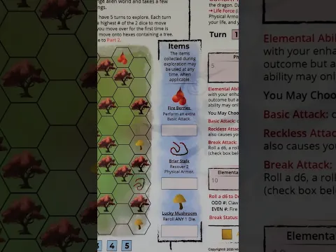 Chapter 1 Preview of Solo Minigame from In the Blink of a Dragon's Eye #sologame #boardgame #fantasy