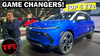 These Are the Top 5 Game Changing EVs at the 2022 Detroit Auto Show!