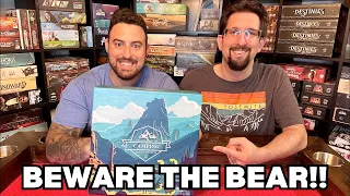 Bear Mountain Camping Adventure Board Game Review - First Impression - Kickstarter-Sweaterbear Games