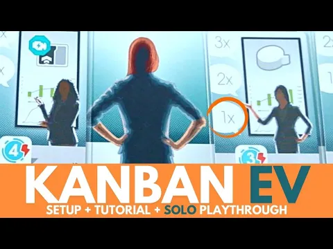 Kanban EV Board Game | Full Solo Playthrough | Part 1 | Setup | How to Play | Solitare Tabletop Game