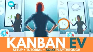 Kanban EV Board Game | Full Solo Playthrough | Part 1 | Setup | How to Play | Solitare Tabletop Game