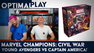Marvel Champions Civil War Multiplayer Gameplay! Tigra and Hulkling against Captain America