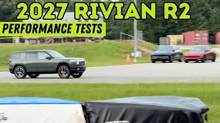 Rivian R2 Performance Benchmarked! 0-60, 1/4mi, Emergency Braking & More