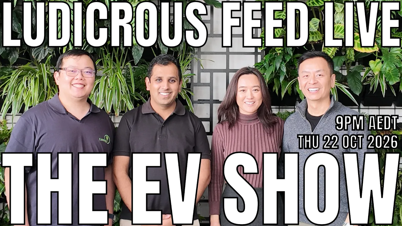 The EV Show by Ludicrous Feed - Weekly Live Stream | Thu 22 Oct 2026