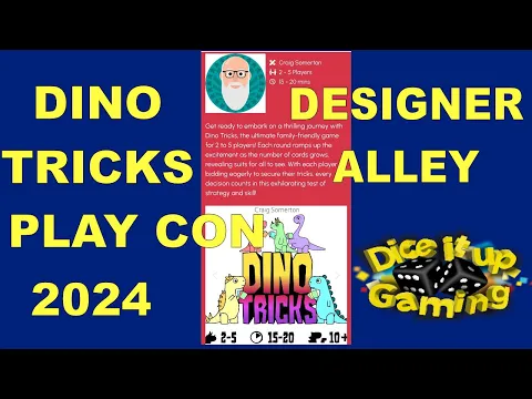 Dino Tricks playthrough and interview at Playcon 2024