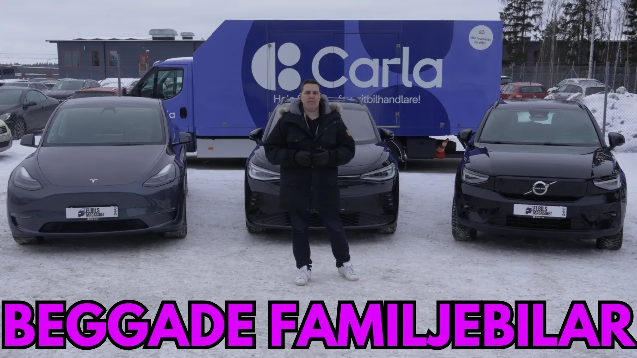 Begagnade Tesla Model Y vs VW ID.4 vs Volvo XC40 - Utrymme, ekonomi, vanliga fel (Beggat med Carla)