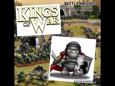 Battle Report ; We play Kings of War Kingdoms of men vs Salamanders