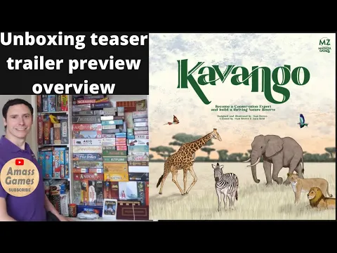 Kavango #teaser #trailer #preview AmassGames #unboxing #tabletop #boardgame #overview #wingspan