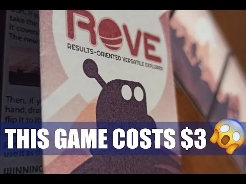 SOLO Board Game Review: ROVE (Results-Oriented Versatile Explorer)