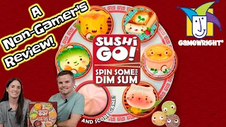 Sushi Go! Spin Some For Dim Sum - A Non-Gamer's Review! | @gamewright #boardgames