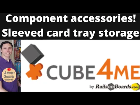 Cubes4me component trays sleeved card storage board game accessories Sekigahara AmassGames #bling