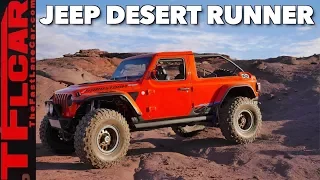 Surprise! Jeep Builds a Raptor Fighter Desert Runner Truck: Meet Sandstorm