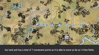 Armored unit movement - strategy wargame - System WB-95