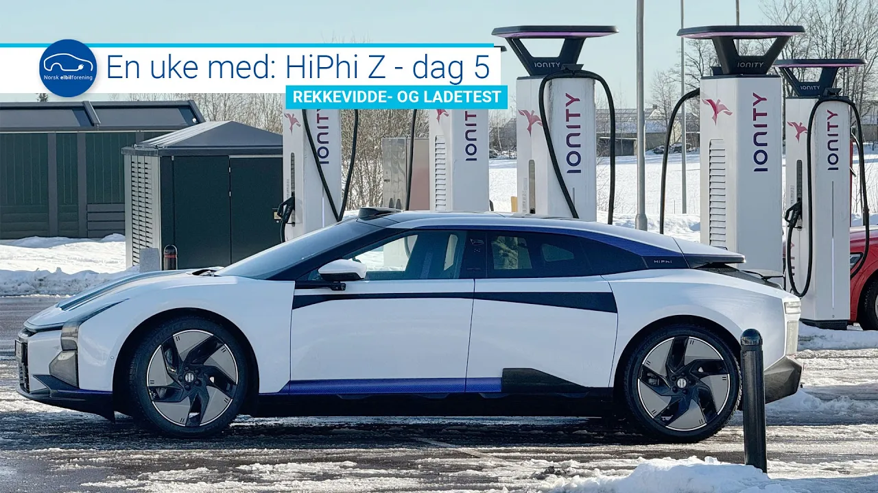 En uke med HiPhi Z - dag 5: Rekkevidde- og ladetest