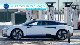 En uke med HiPhi Z - dag 5: Rekkevidde- og ladetest