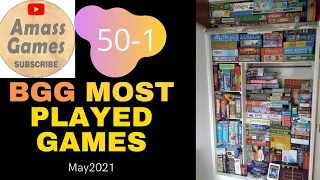 Top 50 most played board games May 2021 * Amass Games *