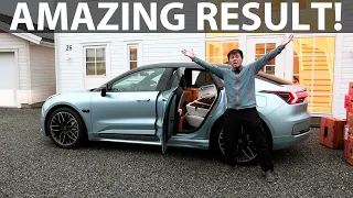 Zeekr 001 AWD banana box test