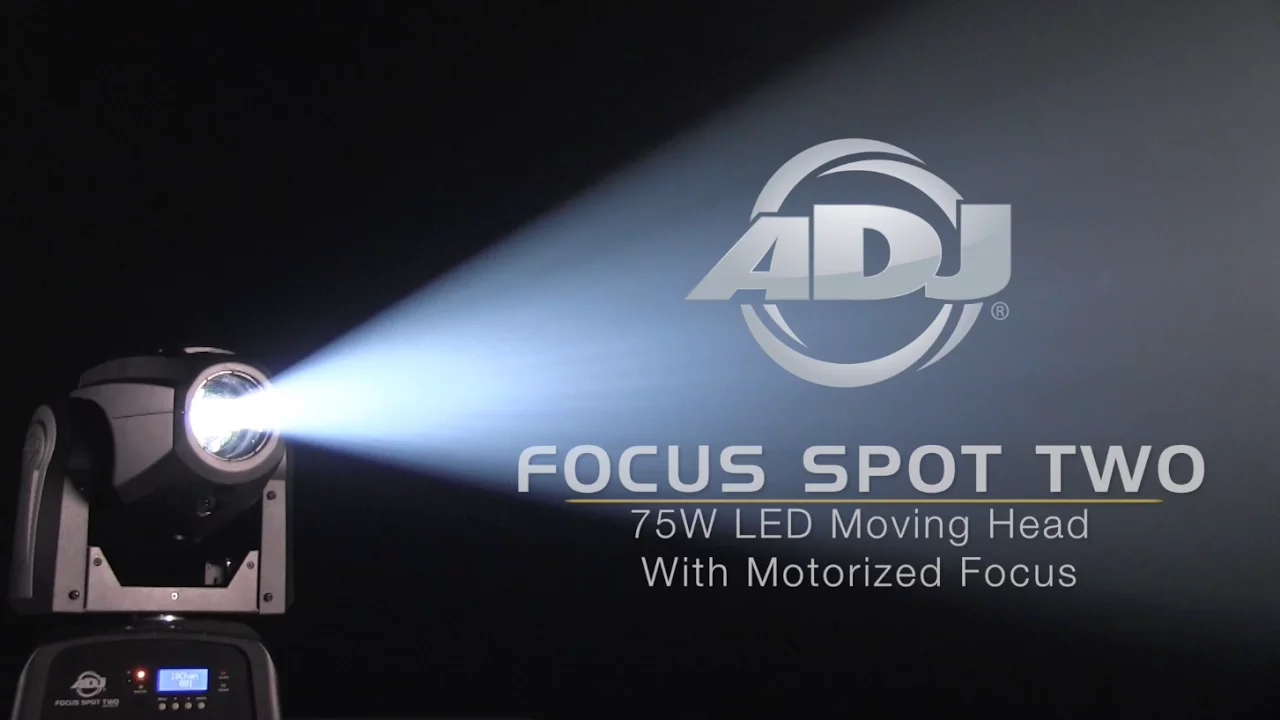 Product video thumbnail for ADJ American DJ Focus Spot Two LED 75-Watt Moving Head Light 2-Pack