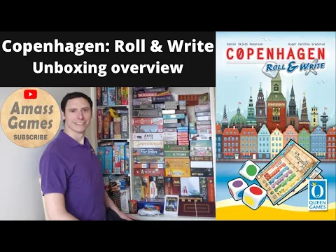 Copenhagen Roll and write unboxing by AmassGames