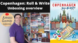 Copenhagen Roll and write unboxing by AmassGames 