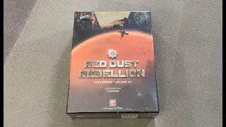 The Discriminating Gamer: Red Dust Rebellion unboxing with Ray