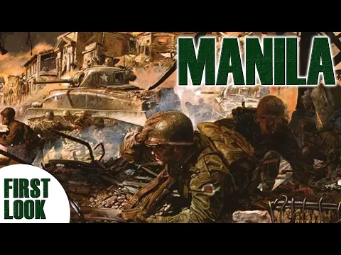 Solo Wargame - Manila The Savage Streets | World War 2 Wargame Boardgame | Revolution Games