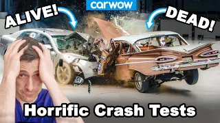 The most horrific crash tests - why you don't want an accident in an OLD car!