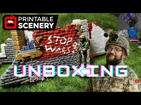 Unboxing the 3D Printed Town Ruins from Printable Scenery - Printed by Nerd-Stuff