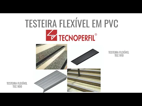 Testeira Antiderrapante Cinza 1,2m Flexível Tecnoperfil