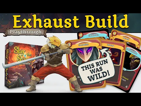 Ironclad Exhaust Build – Ascension 13 Full Playthrough (4 Acts) | Slay the Spire Board Game