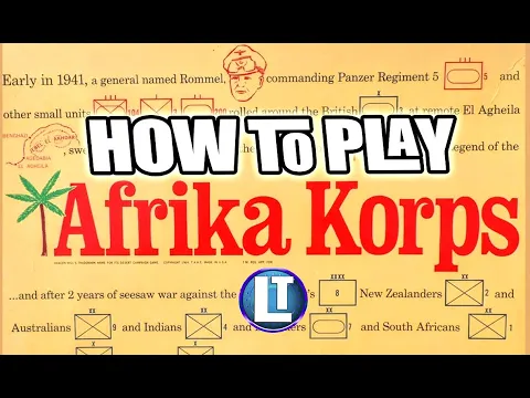 AFRIKA KORPS How To Play / Learn This Classic AVALON HILL Board game