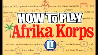 AFRIKA KORPS How To Play / Learn This Classic AVALON HILL Board game