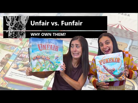 Unfair vs. Funfair - Why Own Them? Mechanics & Theme Board Game Review & Comparison
