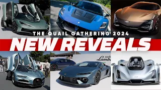 New Reveals at The Quail 2024 - Lamborghini Temerario, Rimac Nevera R, Maserati, Cadillac and More!