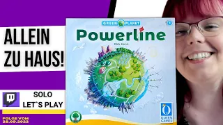 POWERLINE ⭐ Brettspiel Vorstellung / SOLO Spielregeln & Let´s Play (Twitch Aufzeichnung 2022)