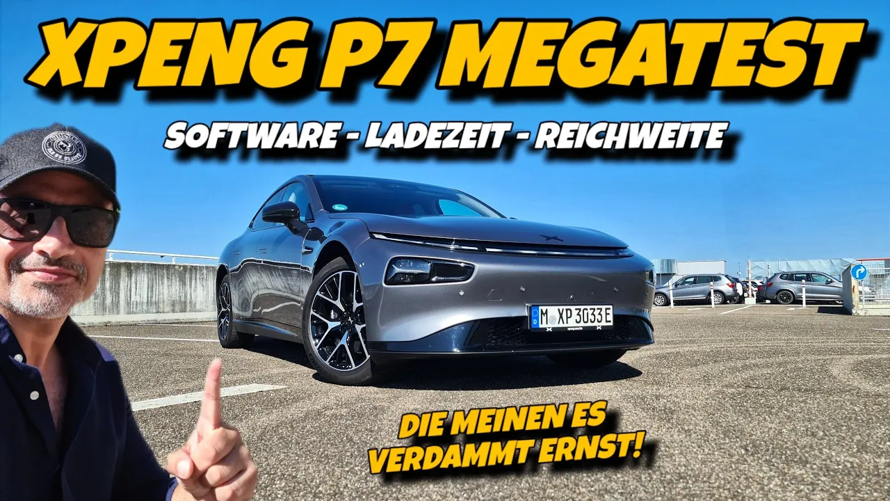 Elektroauto XPeng P7 Megatest. Elektroauto mit top Preis Leistung.