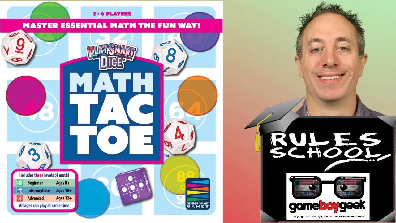 How to Play - Play Smart Dice: Math Tac Toe (Rules School)