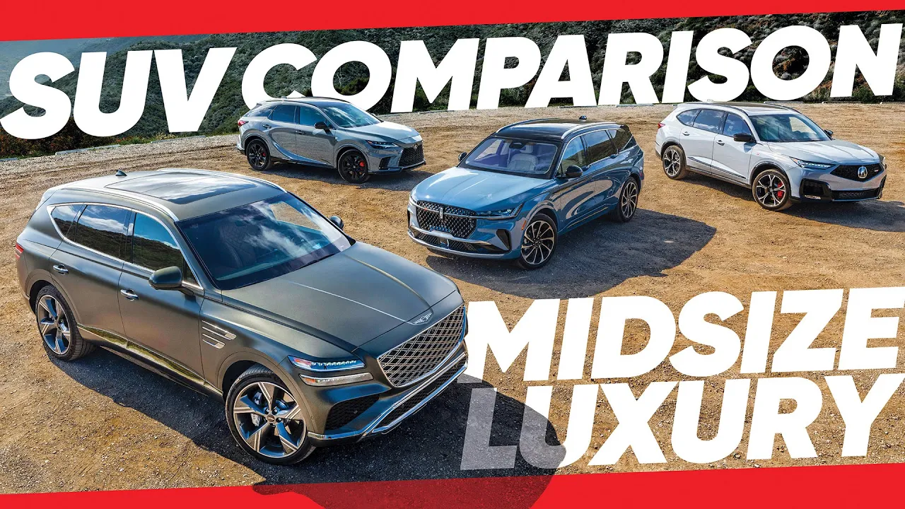 2025 Lexus RX vs Lincoln Nautilus, Genesis GV80, Acura MDX: Finding the Best Luxury Midsize SUV