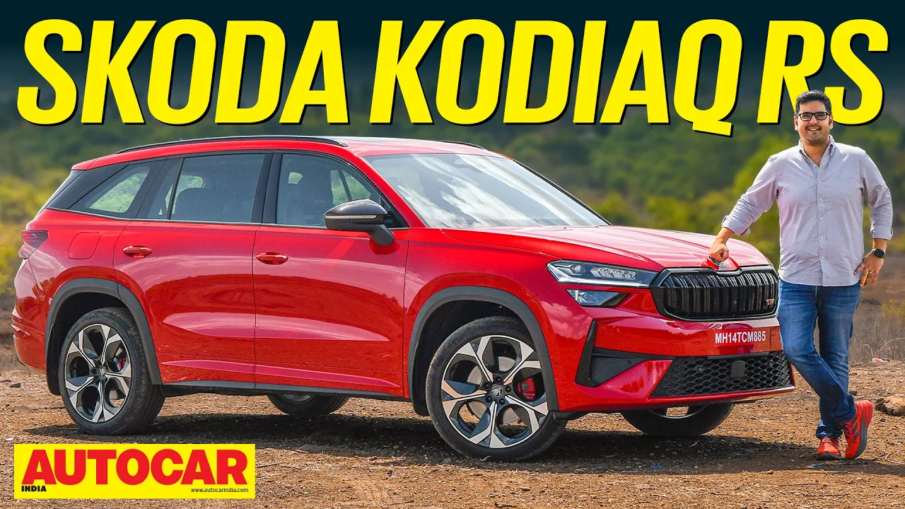 Skoda Kodiaq RS review - 265hp 7 seat SUV is big fun | First Drive | Autocar India