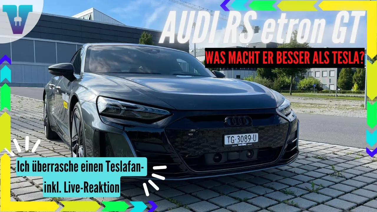 2 Tesla Fahrer unterwegs im Audi RS e-tron GT - @TeslaKägi [Deutsch 4K] | Vision E Drive Nr.184