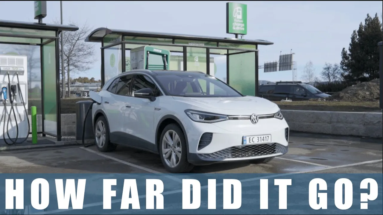I drove the VW ID4 77kWh down to 0% And this is how far I got